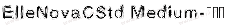 ElleNovaCStd Medium字体转换